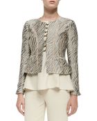 Nanette Lepore Zebra Jacket W/ Flared Hem - Lyst