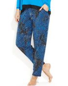 DKNY Petite Abstract Print Pajama Pants - Lyst