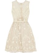 Needle & Thread Embroidered Silk-Organza Dress - Lyst