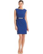 Calvin Klein The Peplum Dress - Lyst