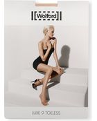 Wolford Luxe 9 Toeless Tights - Lyst