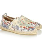 Marc By Marc Jacobs Floral print Washed leather Espadrilles - Lyst