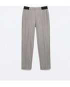 Zara Houndstooth Trousers - Lyst
