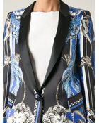Roberto Cavalli Baroque Print Tuxedo Jacket - Lyst
