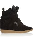 Isabel Marant The Bekett Suede Wedge Sneakers - Lyst