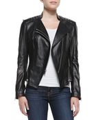 Dawn Levy Quin Leather Double-zip Jacket - Lyst