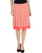 Gold Case Knee Length Skirt - Lyst