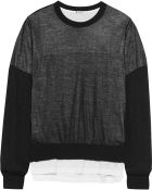 T By Alexander Wang Layered-Effect Cotton-Blend Top - Lyst