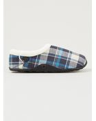 Lee Homeys Bright Blue Josh Check Slippers - Lyst