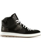 Dior Homme Contrast Hitop Trainers - Lyst