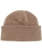 Portolano Cashmere Cuffed Knit Beanie - Lyst