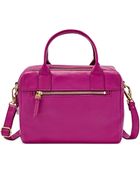 Fossil Erin Leather Satchel - Lyst