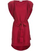 Vionnet Draped Tie Fastening Dress - Lyst