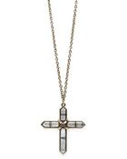Low Luv By Erin Wasson Metal Cross Necklace - Lyst