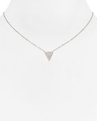 Michael Kors Pavé Triangle Pendant Necklace, 18"L - Lyst