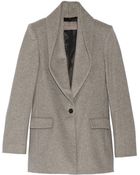 Halston Heritage Draped-Collar Wool-Blend Coat - Lyst