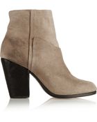 Rag & Bone Kendall Waxed Suede Ankle Boots - Lyst