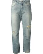 Acne Studios Pop Trash Ripped Denim Jeans - Lyst