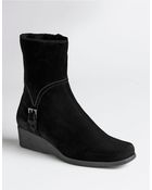 La Canadienne Laverna Suede Wedge Boots - Lyst