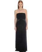Stefanel Maxi Dress With Pleated Inserts - Lyst