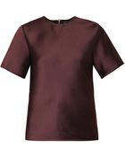 Alexander Wang Fringe-Detail Silk-Twill Top - Lyst