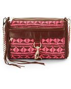 Rebecca Minkoff Mac Woven Leather Clutch - Lyst