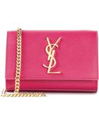 Saint Laurent Monogramme Calf-leather Shoulder Bag - Lyst