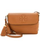 Tory Burch Thea Messenger Bag - Black - Lyst