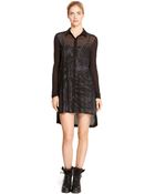 DKNY Pure Abstract Metallic Tunic - Lyst