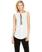 Vince Camuto Crewneck Embellished Top - Lyst