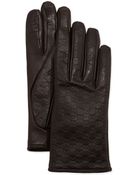 Gucci Napa Logo Driving Gloves - Lyst