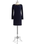 Vince Camuto Jewel Accented Sheath Dress - Lyst