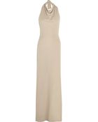 Halston Heritage Backless Stretchjersey Halterneck Gown - Lyst