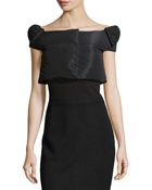 RED Valentino Bow-Detailed Crop Puffer Vest - Lyst