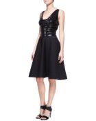 Donna Karan New York Sequin A-Line Cocktail Dress - Lyst