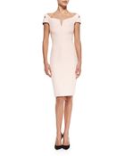 J. Mendel Off-The-Shoulder Sheath Dress - Lyst