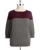 Joseph A Plus Colorblock Sweater - Lyst