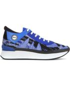 Kenzo Kalifornia Neoprene And Leather Sneakers - Lyst