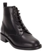 Saint Laurent Patti Lace-Up Boots - Lyst