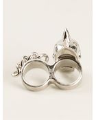 Alexander McQueen Double Finger Ring - Lyst
