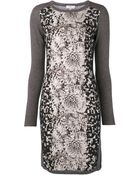 Paul Smith Front Flower Print Dress - Lyst