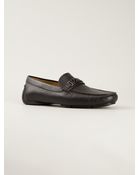 Ermenegildo Zegna Textured Loafers - Lyst