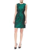 Michael Kors Sleeveless Shantung Pleated-Skirt Dress - Lyst