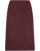 Zac Posen Tweed Skirt - Lyst