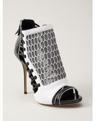 Casadei Cage Bootie - Lyst