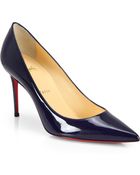 Christian Louboutin Decollette Patent Leather Pumps - Lyst