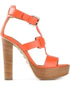 Ralph Lauren Strappy Sandals - Lyst