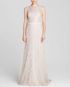 Vera Wang Gown - Sleeveless Lace Metallic - Lyst