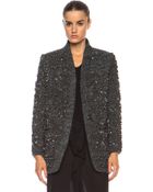 Isabel Marant Ta Sequin Over Wool-blend Jacket - Lyst
