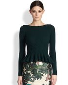Oscar de la Renta Merino Wool & Cashmere Cable-Knit Sweater - Lyst